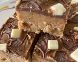A picture of step 4 of Biscoff barfi.