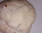 A picture of step 2 of Papri chaat.