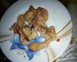 A picture of step 2 of Chicken skin toast #AuthorMarathon.