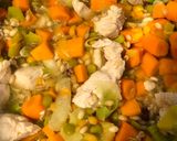 A picture of step 4 of Chicken and Sweet Potato Broth.