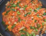 Foto del paso 15 de la receta: Cintas con verduras al dente y camarones