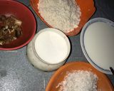 A picture of step 1 of Kunun shinkafa.