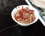 Foto del paso 2 de la receta: Calamares rellenos de butifarra, bacon y verduras