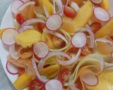 Une image de l'étape 3 de 🌿 Salade d'été concombre melon radis nectarine.