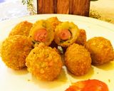 Foto langkah ke 7 dari resep Cilok crispy isi sosis.