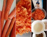 A picture of step 1 of Carrot Halwa.