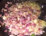 A picture of step 1 of Palak paneer.