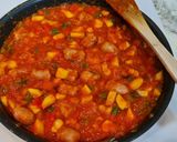 Foto del paso 6 de la receta Pisto con salchichas frescas