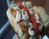 Foto del paso 10 de la receta: Sándwich🍞🍅🍗 de pollo🤔🥪😋