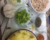 A picture of step 1 of Red poha fingers.