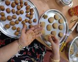A picture of step 3 of Vella Seedai(Rice powder and jaggery sweet item).