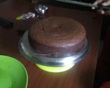 A picture of step 3 of Eggless Choco Forest Cake.