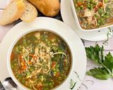 A picture of step 5 of Hearty Barley Noodles Soup.