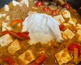 A picture of step 7 of Tofu and Red Lentil Curry.
