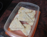 Foto del paso 2 de la receta: Ensalada de rúcula con queso frito, pera en almíbar y vinagreta de orégano