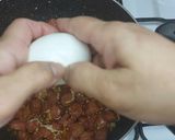 A picture of step 5 of Tum yum Sausages rice.