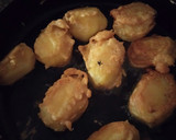 A picture of step 4 of Viazi karai with chickpea flour #theme challenge.
