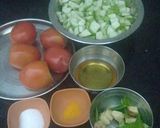 A picture of step 1 of Ridge guard in tomato gravy.