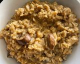 A picture of step 5 of Miso mushroom oats.