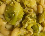 A picture of step 6 of Brussels Sprouts with Pasta. One-Pot Pasta.