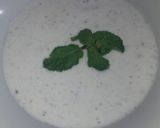 A picture of step 1 of Dahi ka raita.