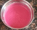 A picture of step 3 of Beetroot mini uttapam.
