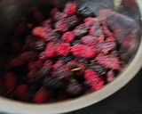 A picture of step 1 of Mulberry Mojito.