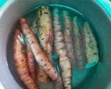 A picture of step 1 of Sweet potato chaat.