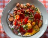 รูปขั้นตอนการทำที่ 4 ของ ไข่กะทะ 🍞🍅🥚