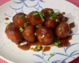 Hình bước làm 6 của món Khoai tây bi hồng xíu