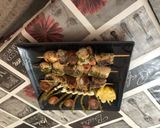 Foto del paso 4 de la receta Brocheta de rape con zanahoria baby tomate Cherry y champiñones