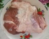 Pas rețetă Carne de porc cu sos alb 1 fotografie