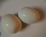 A picture of step 1 of Simple deviled eggs.