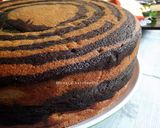Foto langkah ke 6 dari resep Zebra Cake Putih Telur Super Rekomend.