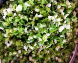 A picture of step 1 of Spring Onions with Besan.