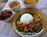Foto langkah ke 16 dari resep Nasi Rames Daging Suwir.