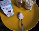 A picture of step 1 of Sattu sandesh.