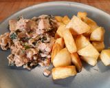 Foto del paso 6 de la receta: Pechuga de pollo con patatas