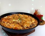 عکس مرحله 9 از دستور پیتزا قارچ و گوشت🍕