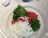 A picture of step 1 of Honduran Enchiladas in Japan.