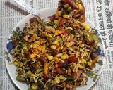 A picture of step 4 of Corn Bhel.