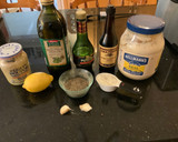 A picture of step 3 of My Version Caesar Salad with Sweet Potato "croutons".