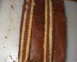 Gâteau au étages choco vanille étape de la recette 3 photo