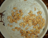 A picture of step 4 of Oat pudding + peanuts.
