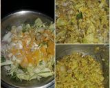 A picture of step 2 of Chana cabbage fritters.