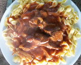 Foto del paso 8 de la receta: Churrascos con salsa y moñas 🍝
