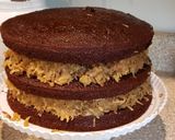 A picture of step 7 of German Chocolate Cake.