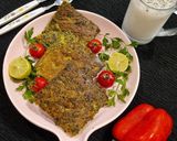 عکس مرحله 1 از دستور کوکو سبزی رستورانی