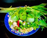 Hình bước làm 1 của món Cà Pháo, Cà Đắng Giã Cá Khô