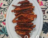 A picture of step 4 of Crisp Fried Long Brinjal/Eggplants.